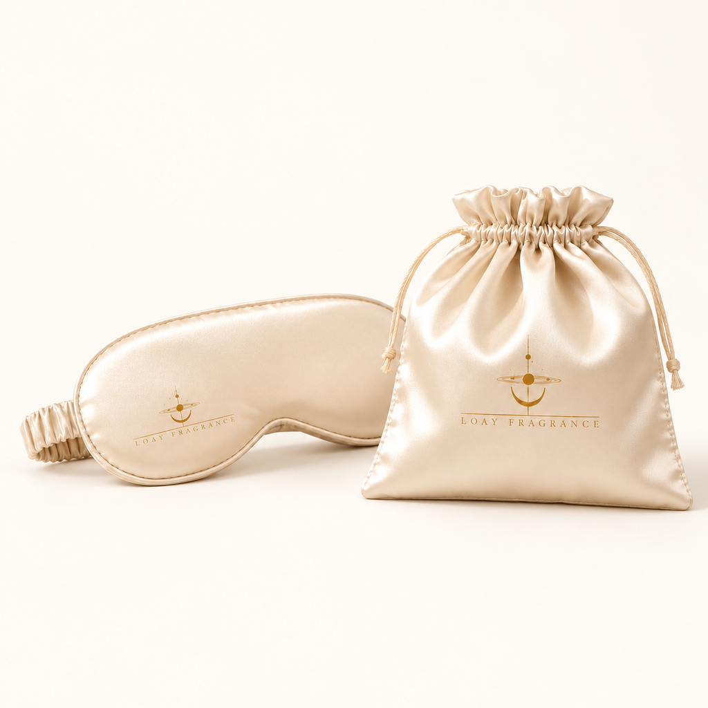 Satin Sleep Mask with Matching Pouch