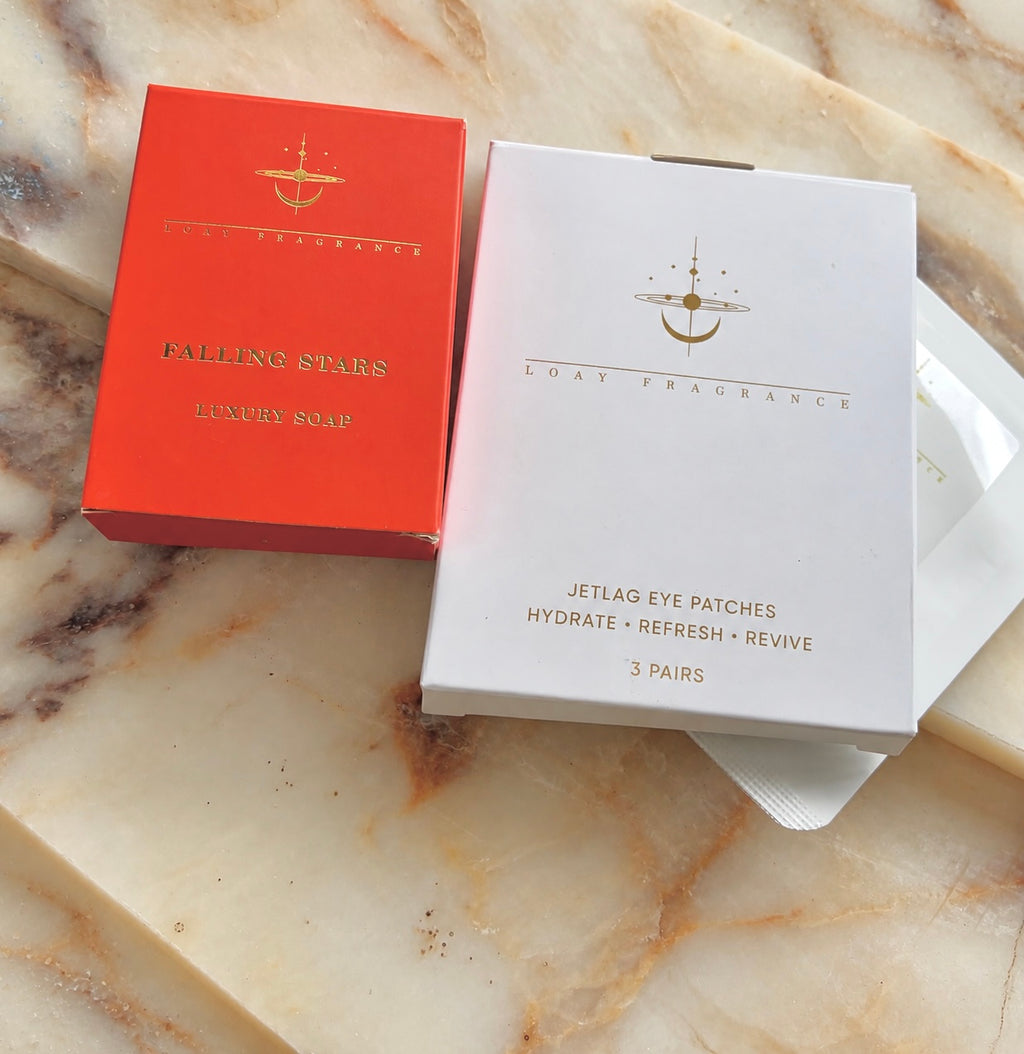 Jetlag Recovery Set – Eye Patches & Luxury Soap